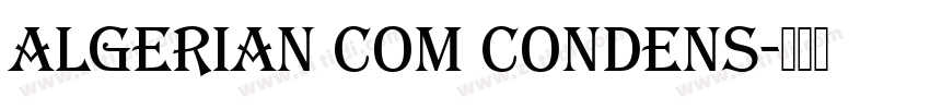 Algerian Com Condens字体转换